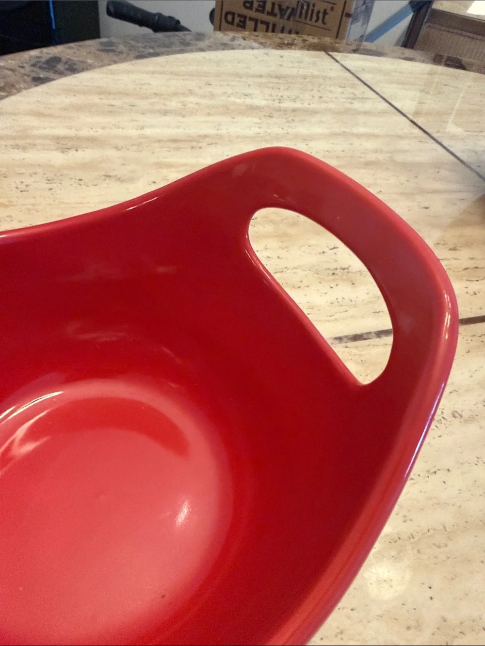 Rachael Ray Red Mixing Bowls with Handle and Pour Spout - Nesting Set